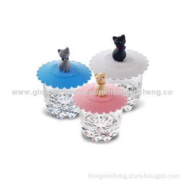 Silicone Cup Lids, Various Colors Available, Customized Designs Welcomed